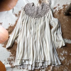 Free People Macrame Dress